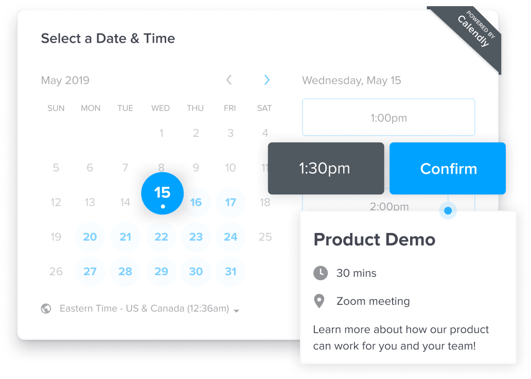 Calendly Preview - Sofware