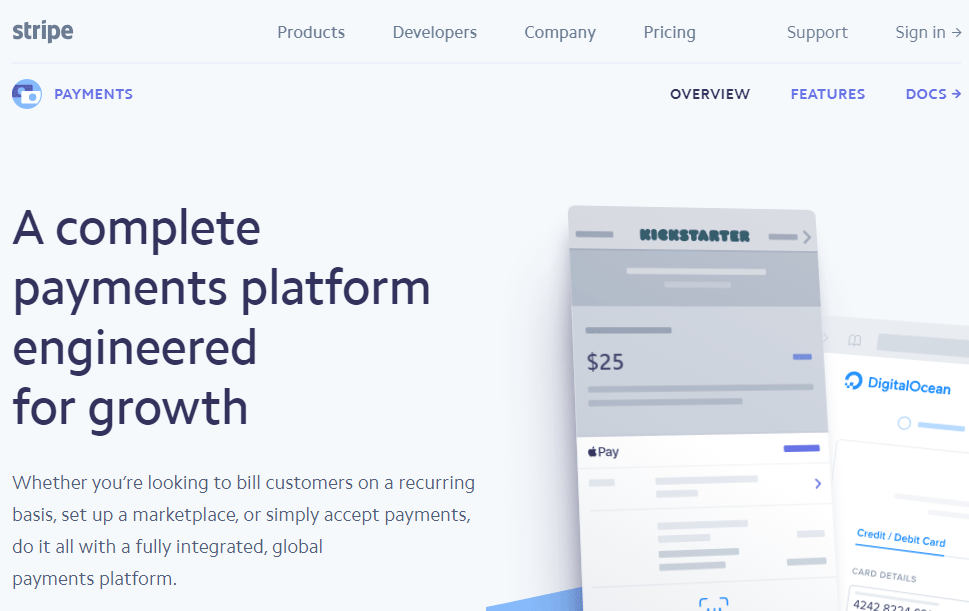 Stripe Homepage