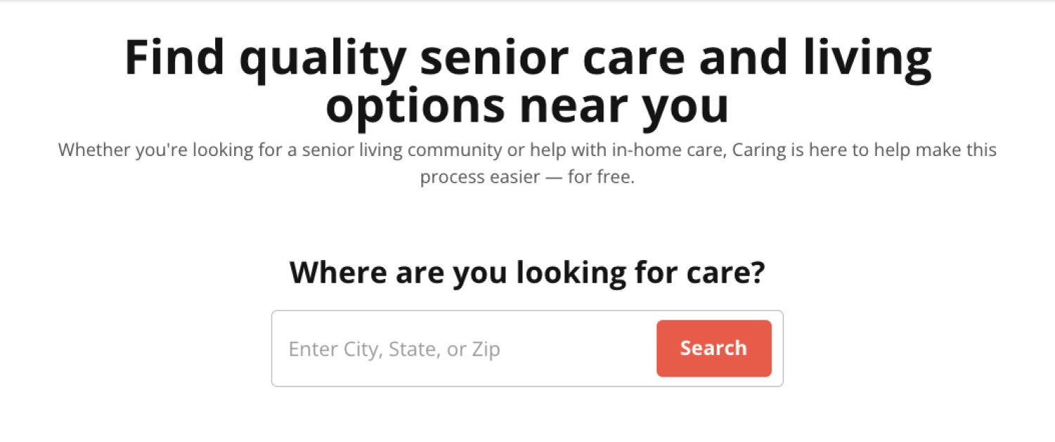 caring-dot-com-search-webpage